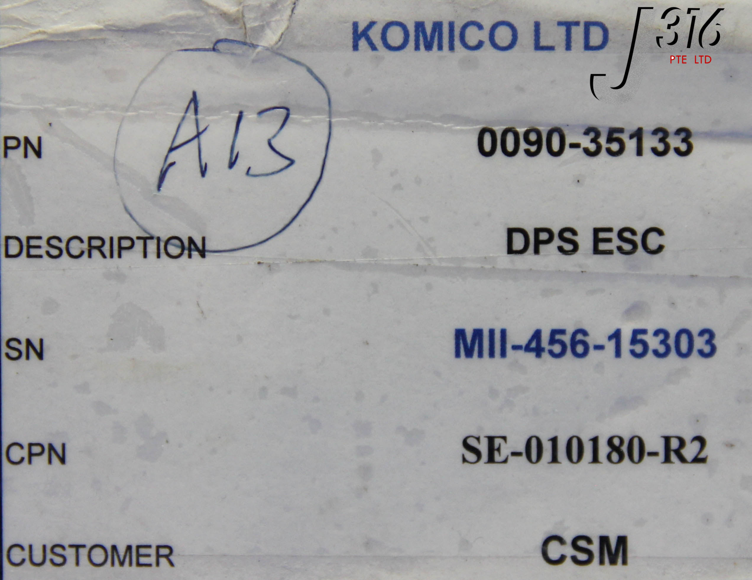 2911 APPLIED MATERIALS SHELL, ASSY,195MM SEMI NOTCH NO FLAT, DP